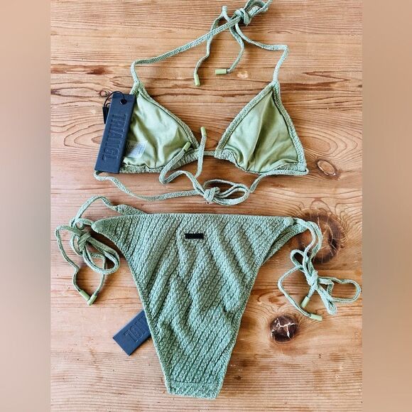 TRIANGL VINCA - KHAKI SET NO BAG NEW WITH TAGS - Picture 7 of 7
